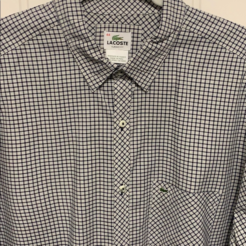 Lacoste Long Sleeve Button Up